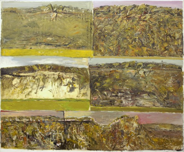 "Six Days in Bundanon and I Give Thanks to Boyd" 2001 archival oil on polyester canvas 180 x 210 cm.