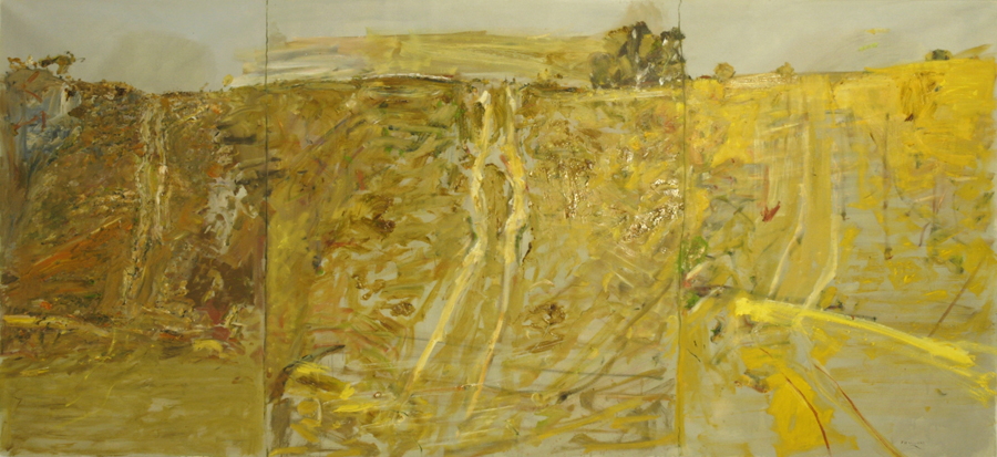 "Parched" 2006 archival oil on polyester canvas 183.5 x 331 cm.